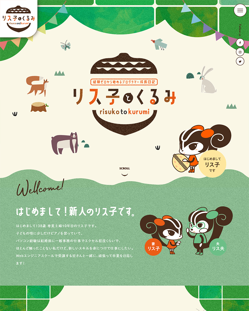 リス子とくるみの画像